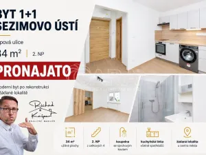 Pronájem bytu 1+1, Sezimovo Ústí, Lipová, 31 m2