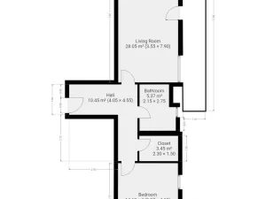 Pronájem bytu 2+kk, Praha - Střížkov, Bešťákova, 65 m2