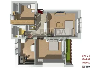 Prodej bytu 3+1, Kly, 102 m2