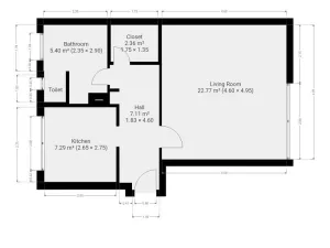 Pronájem bytu 1+1, Úvaly, Kollárova, 43 m2