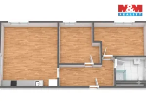 Pronájem bytu 3+kk, Karlovy Vary - Bohatice, Dubová, 67 m2