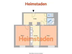 Pronájem bytu 2+1, Ostrava - Poruba, Budovatelská, 54 m2