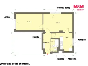 Pronájem bytu 2+1, Cheb, Smetanova, 50 m2