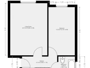 Pronájem bytu 2+kk, Praha - Strašnice, Na Třebešíně, 42 m2