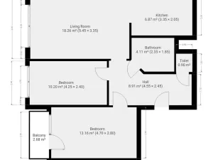 Pronájem bytu 3+kk, Praha - Stodůlky, Kocianova, 63 m2