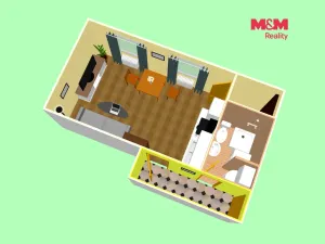 Prodej bytu 1+kk, Lošany, 27 m2