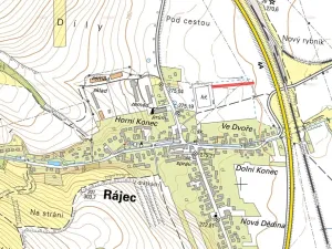 Prodej komerčního pozemku, Rájec, 480 m2