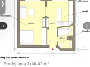 Pronájem bytu 1+1, Cheb, Dvořákova, 39 m2