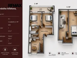 Prodej bytu 4+1, Beroun, U Židovského hřbitova, 70 m2