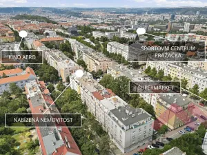 Pronájem bytu 1+kk, Praha - Žižkov, Biskupcova, 25 m2