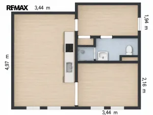 Prodej bytu 2+kk, Kadaň, Chomutovská, 37 m2