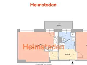 Pronájem bytu 2+kk, Havířov - Prostřední Suchá, Kapitána Jasioka, 50 m2