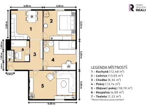 Prodej bytu 3+1, Železná, 75 m2