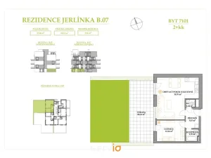 Prodej bytu 2+kk, Brno, Jerlínová, 53 m2