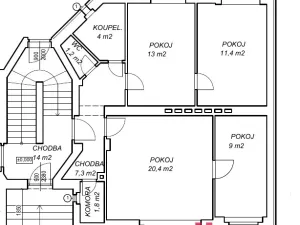 Prodej podílu 140/679 bytu 3+1, Teplice - Trnovany, gen. Svobody, 68 m2