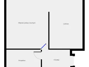 Pronájem bytu 2+kk, Praha - Košíře, Kotlářka, 44 m2