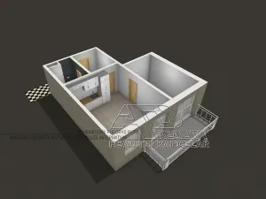 Pronájem bytu 2+kk, České Budějovice, Husova tř., 47 m2