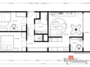 Pronájem bytu 3+kk, Praha - Stodůlky, Přecechtělova, 70 m2
