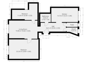 Pronájem bytu 3+1, Praha - Žižkov, Baranova, 89 m2