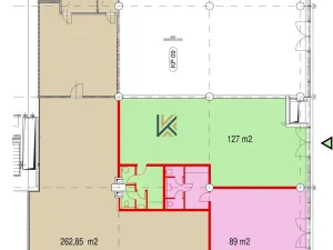 Pronájem obchodního prostoru, Praha, Siemensova, 262 m2