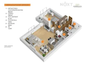 Prodej bytu 2+kk, Praha, Nad statkem, 72 m2
