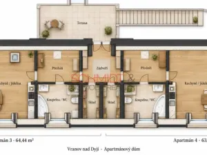 Prodej apartmánu, Vranov nad Dyjí, Znojemská, 226 m2