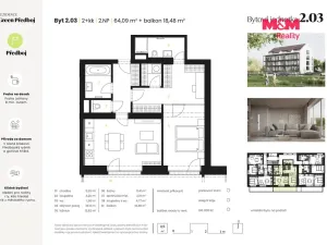 Prodej bytu 2+kk, Předboj, Ke Tvrzi, 64 m2