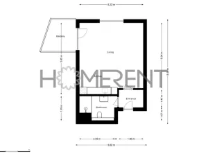 Pronájem bytu 1+kk, Praha - Nové Město, Vyšehradská, 37 m2