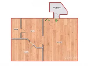 Prodej bytu 3+kk, Dvůr Králové nad Labem, Čechova, 54 m2