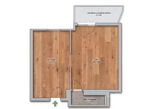 Prodej bytu 1+1, Dvůr Králové nad Labem, Čechova, 50 m2