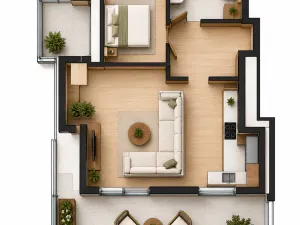 Pronájem bytu 2+kk, Hradec Králové - Nový Hradec Králové, Rybova, 62 m2