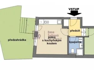 Pronájem bytu 2+kk, Jindřichův Hradec - Jindřichův Hradec III, Na Piketě, 36 m2