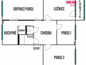 Prodej bytu 4+1, Kroměříž, Francouzská, 92 m2