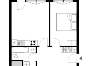 Pronájem bytu 2+kk, Praha - Hostivař, Švehlova, 52 m2