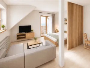 Prodej bytu 1+kk, Frymburk - Kovářov, 42 m2