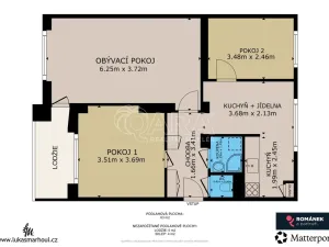 Prodej bytu 3+1, Kamenice, Sídliště I, 72 m2