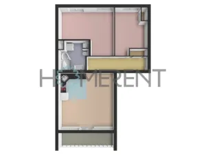 Pronájem bytu 3+kk, Praha - Letňany, Místecká, 68 m2