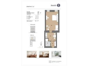 Pronájem bytu 1+1, Brno, Anenská, 43 m2