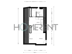 Pronájem bytu 1+kk, Praha - Bubeneč, U akademie, 39 m2