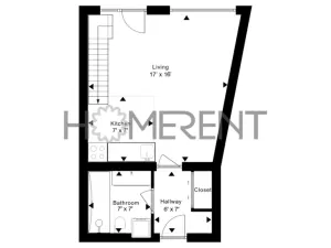 Pronájem bytu 1+kk, Praha, U libeňského pivovaru, 46 m2