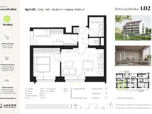 Prodej bytu 3+kk, Předboj, Ke Tvrzi, 50 m2