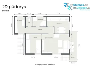 Prodej chaty, Lučina, 73 m2
