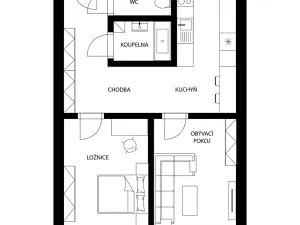 Prodej bytu 2+1, Praha - Stodůlky, Kettnerova, 45 m2