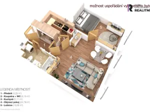 Pronájem bytu 2+kk, Benešov, Dukelská, 53 m2