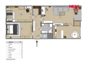 Prodej bytu 3+1, Praha - Černý Most, Pospíchalova, 70 m2