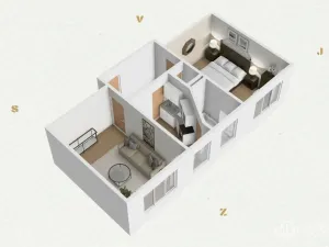 Prodej bytu 2+1, Chodov, Zahradní, 52 m2