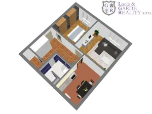Prodej bytu 2+1, Sezimovo Ústí, Táboritů, 56 m2