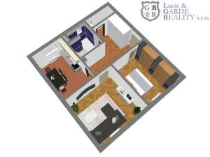 Prodej bytu 2+1, Sezimovo Ústí, Táboritů, 56 m2