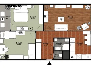 Pronájem bytu 3+1, Plzeň, Strážnická, 71 m2