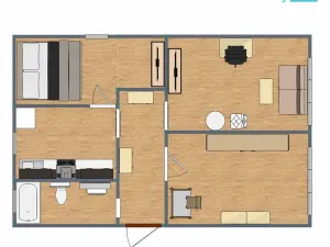 Prodej bytu 3+1, Dubá - Dřevčice, 57 m2
